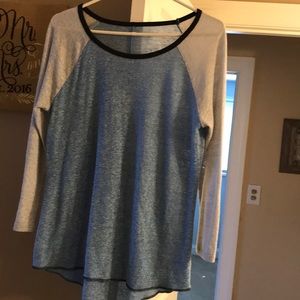 Blue old navy baseball 3/4 sleeve top